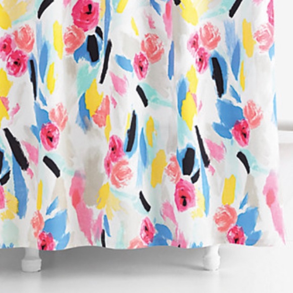 π Kate Spade β οΈ Paintball Floral Shower Curtain - Picture 2 of 2